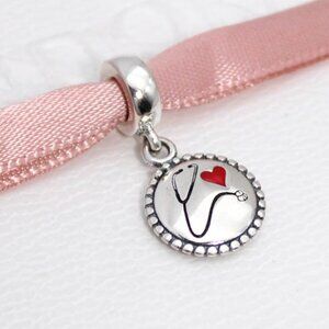 Pandora Nurse Stethoscope Exclusive Dangle Charm S925 Silver with box